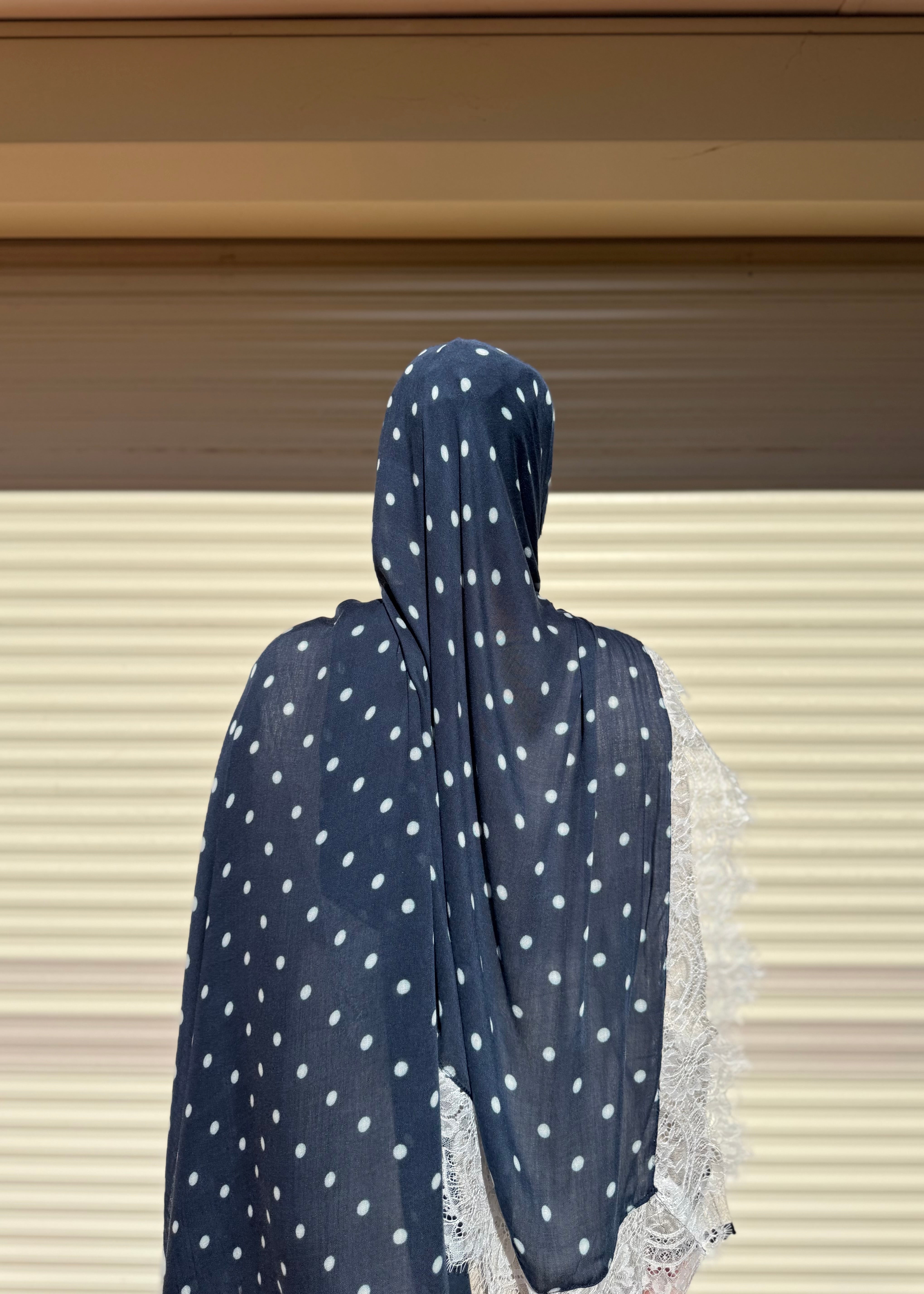 NAVY BLUE / W POLKA DOT MODAL