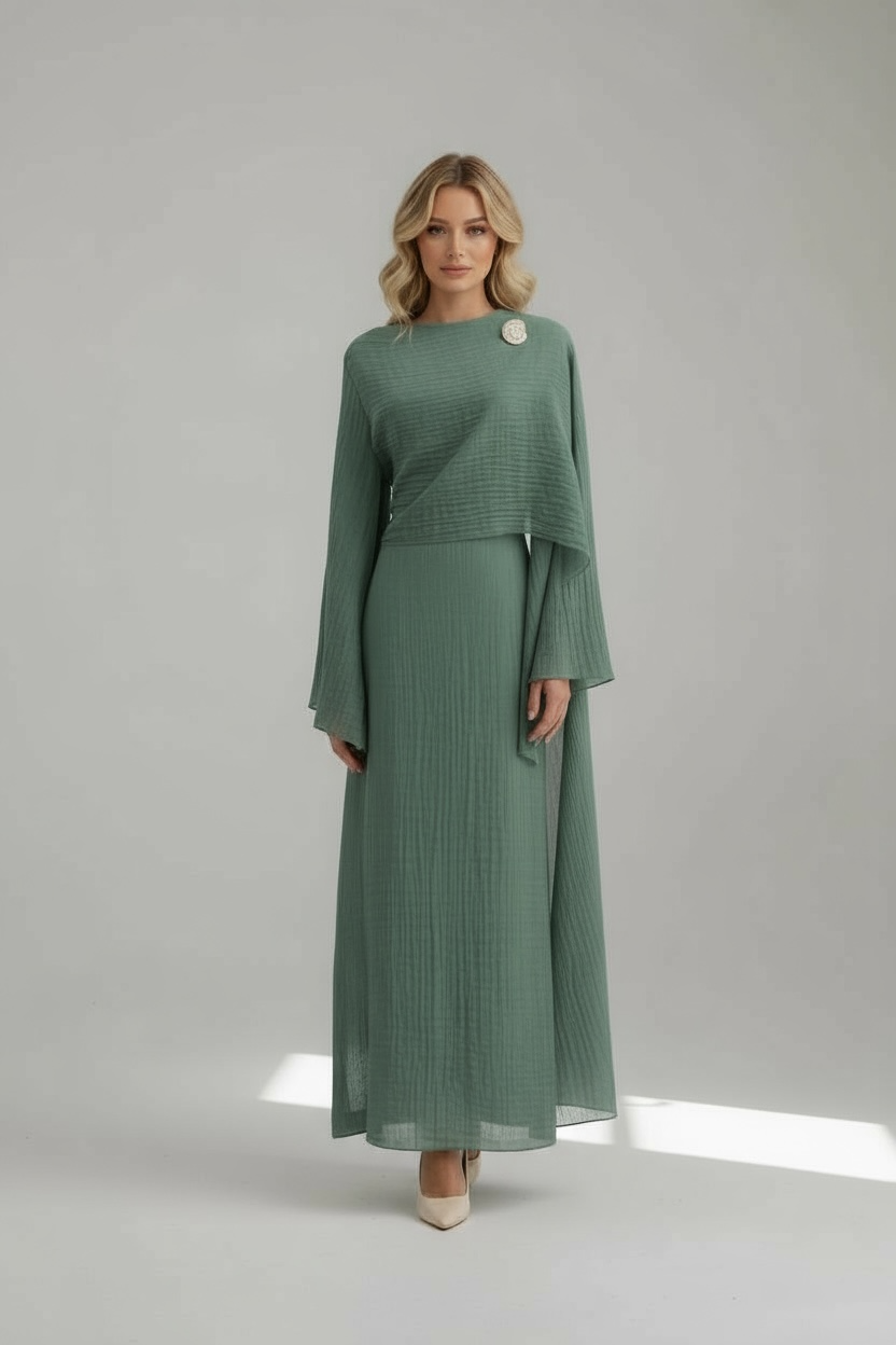 LARA SHAWL DRESS