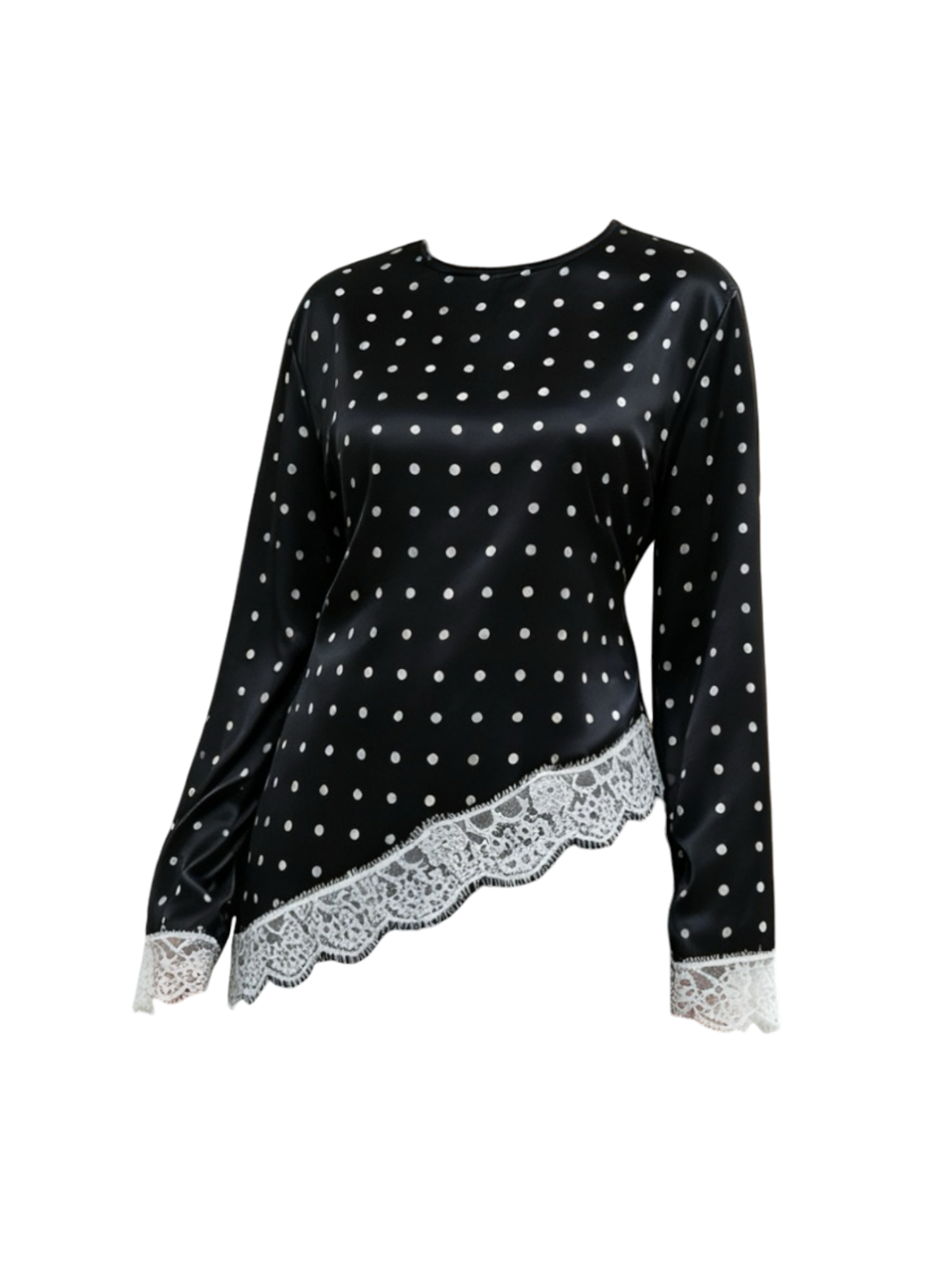 POLKA DOT LACE TOP