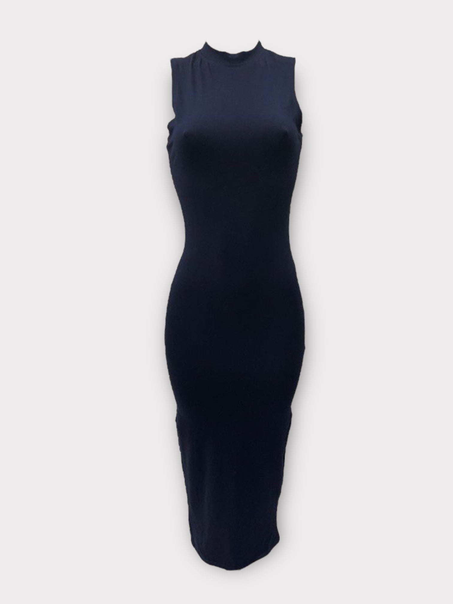 COTTON SLEEVELESS BODYCON DRESS