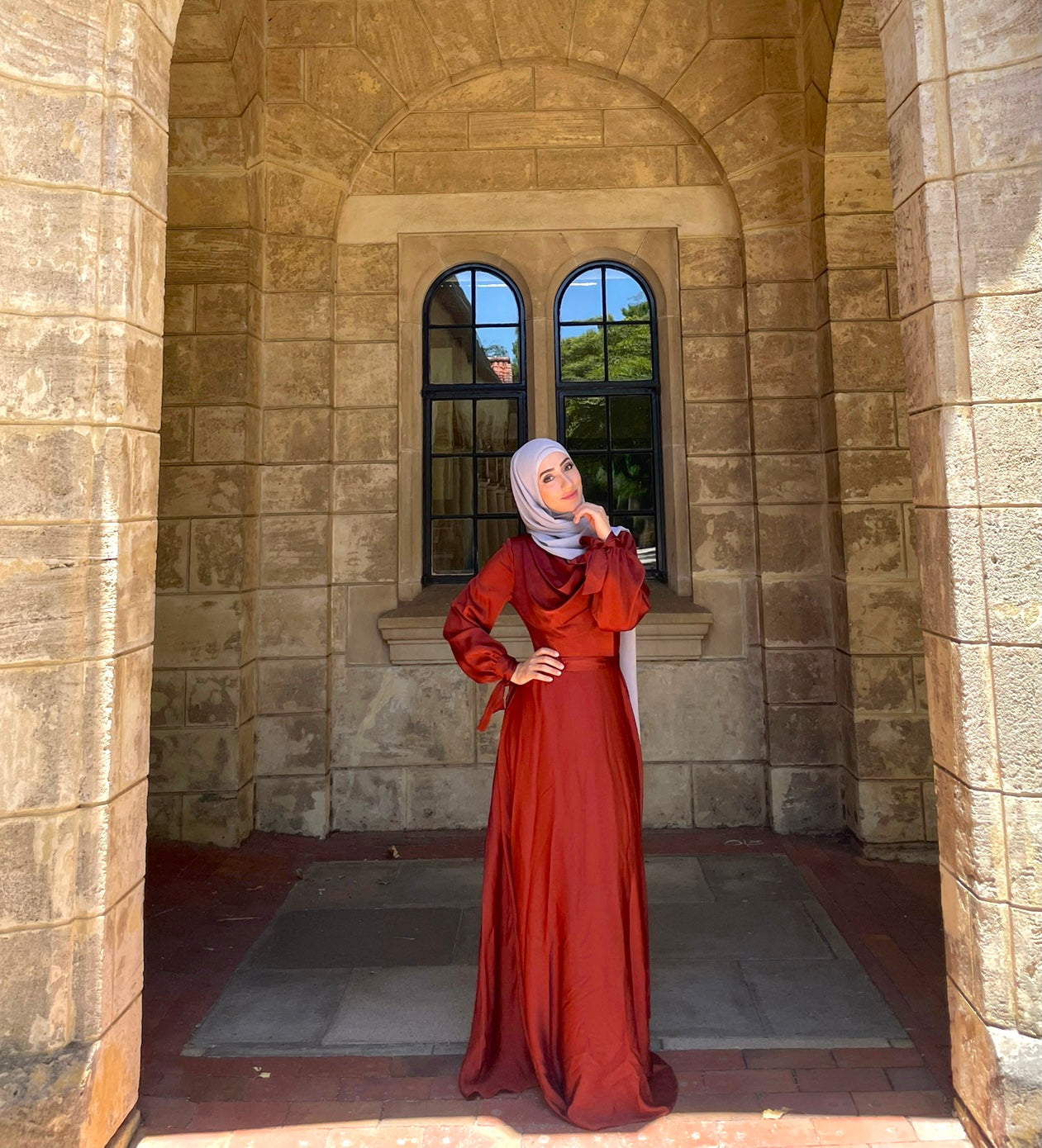 ANAYA SATIN DRESS