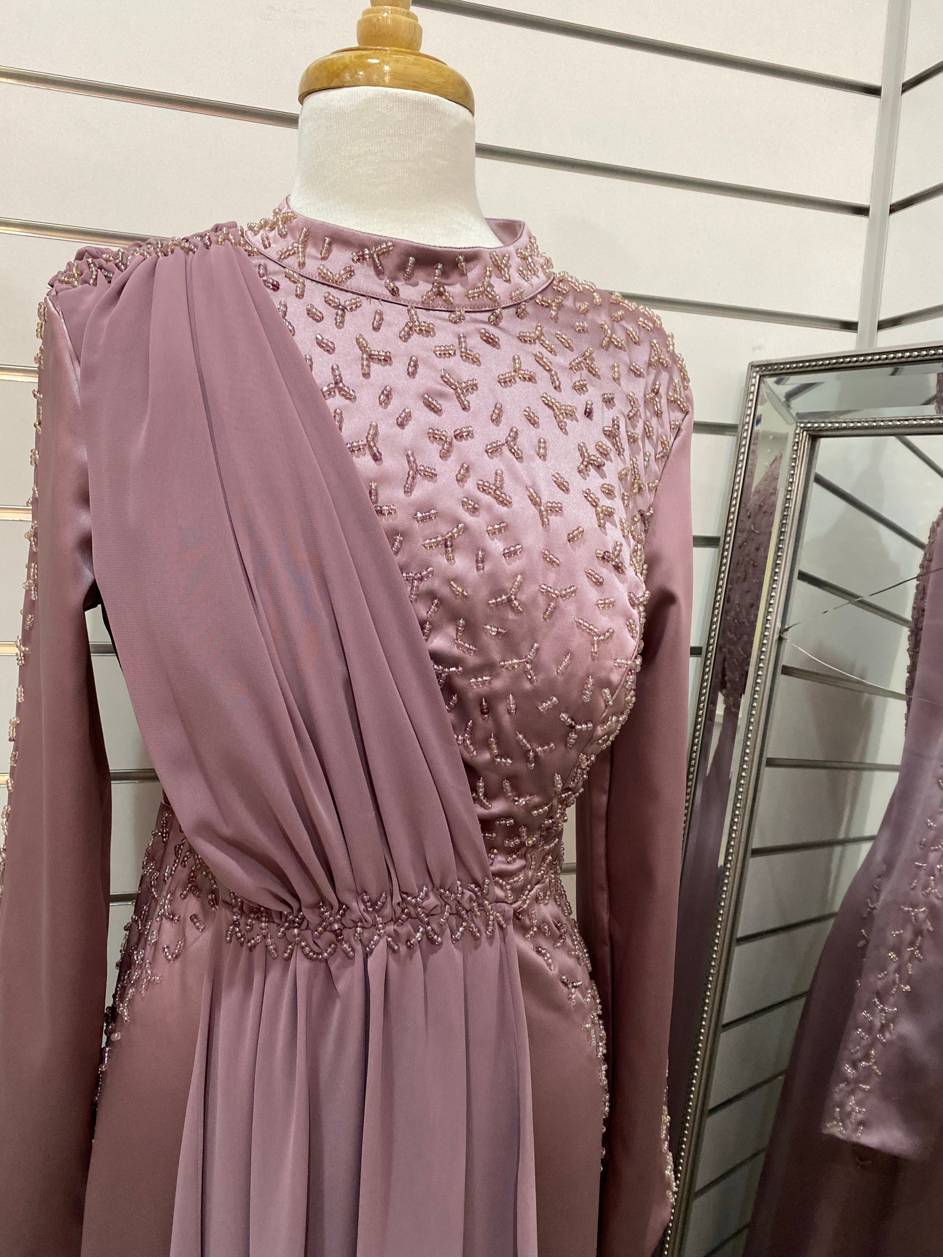 Zeytun Satin Dress