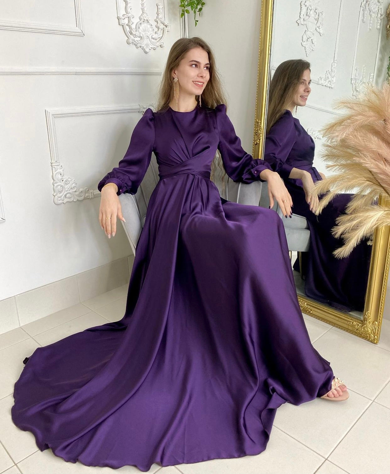 NAJMA SATIN DRESS