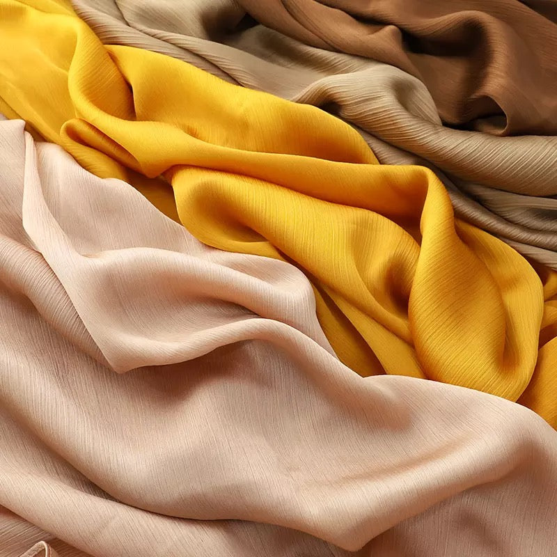 LUXE SATIN CREPE SHAWL