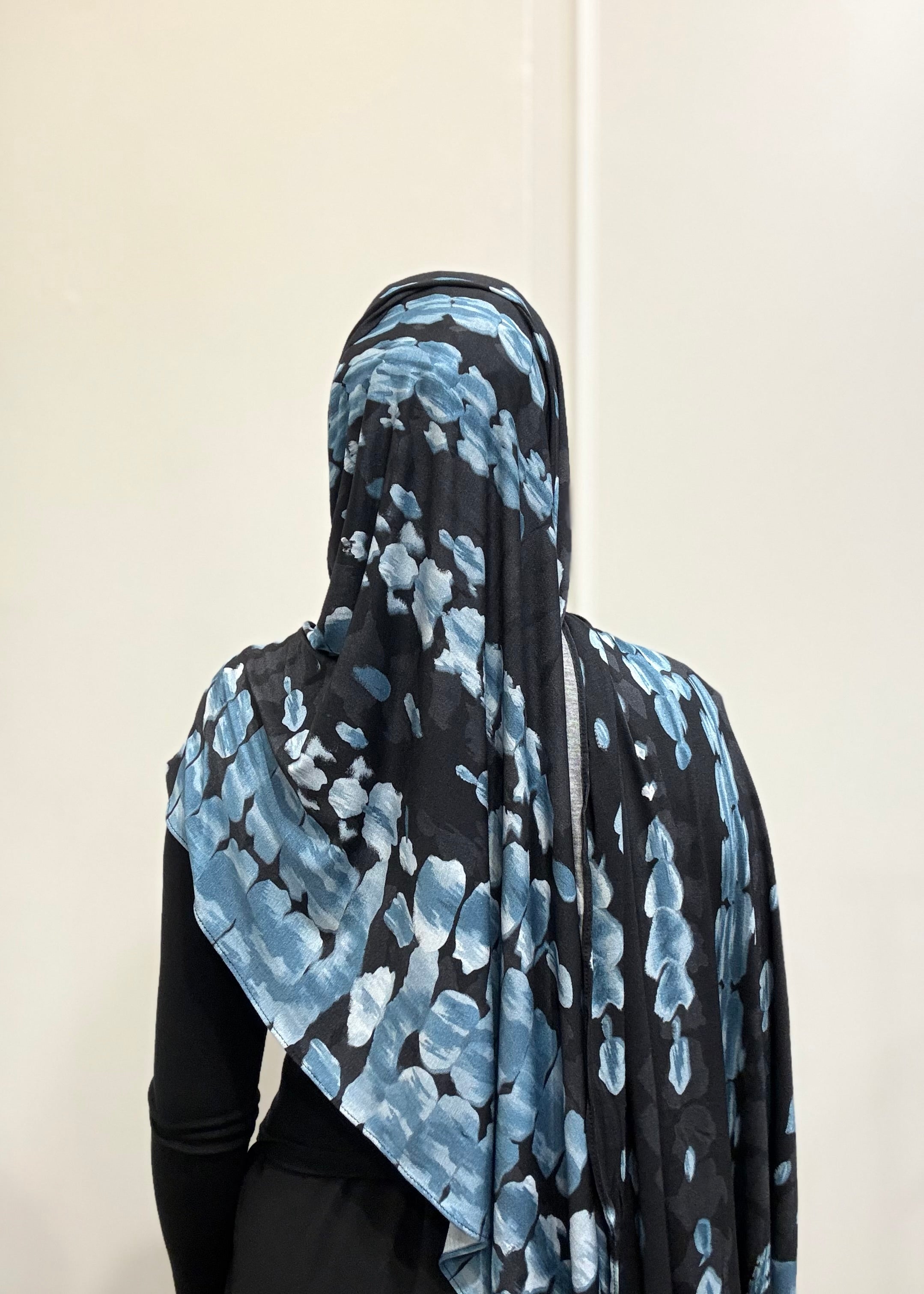 BLUE RIPPLE JERSY HIJAB