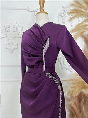 SELINA SATIN DRESS