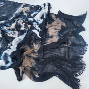 BLACK STONE TIE DYE RAYON