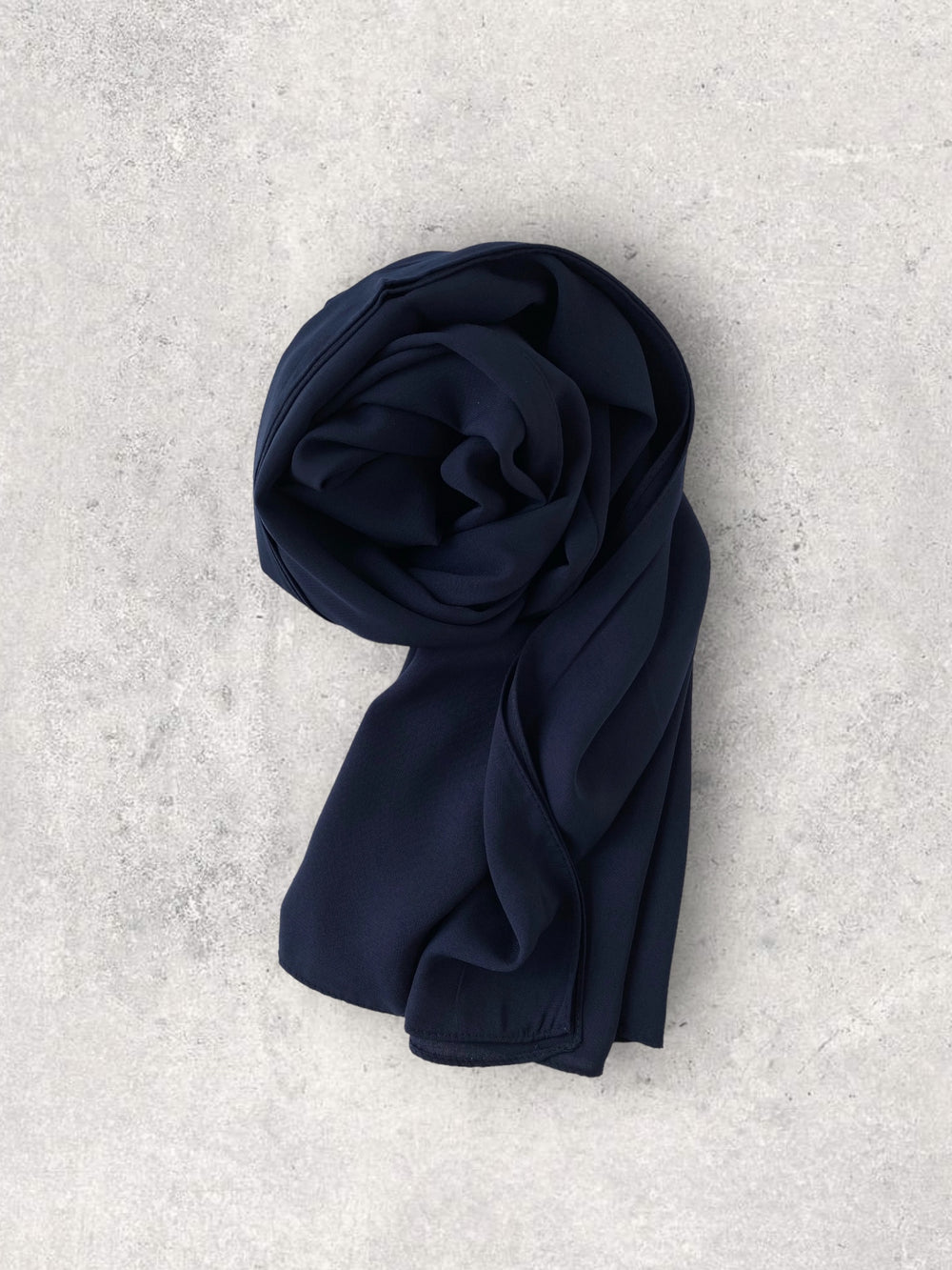 CREPE CHIFFON - NAVY BLUE