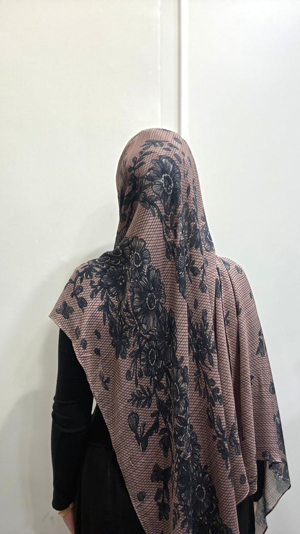 LACE PRINT MODAL HIJAB