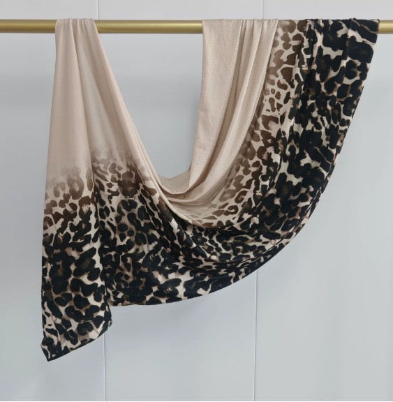 LEOPARD NUDE JERSEY HIJAB
