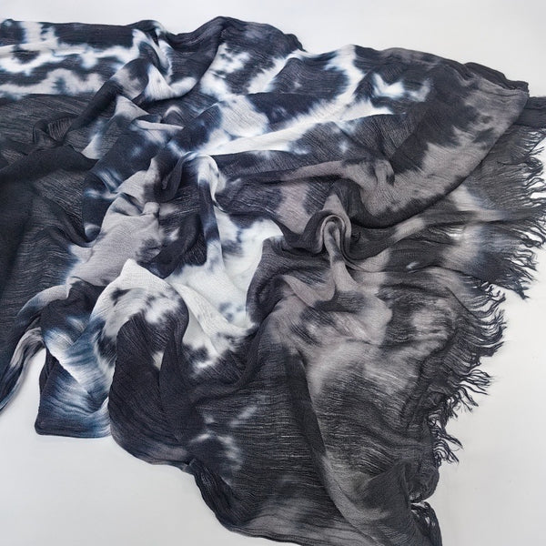 GREY STONE TIE DYE RAYON