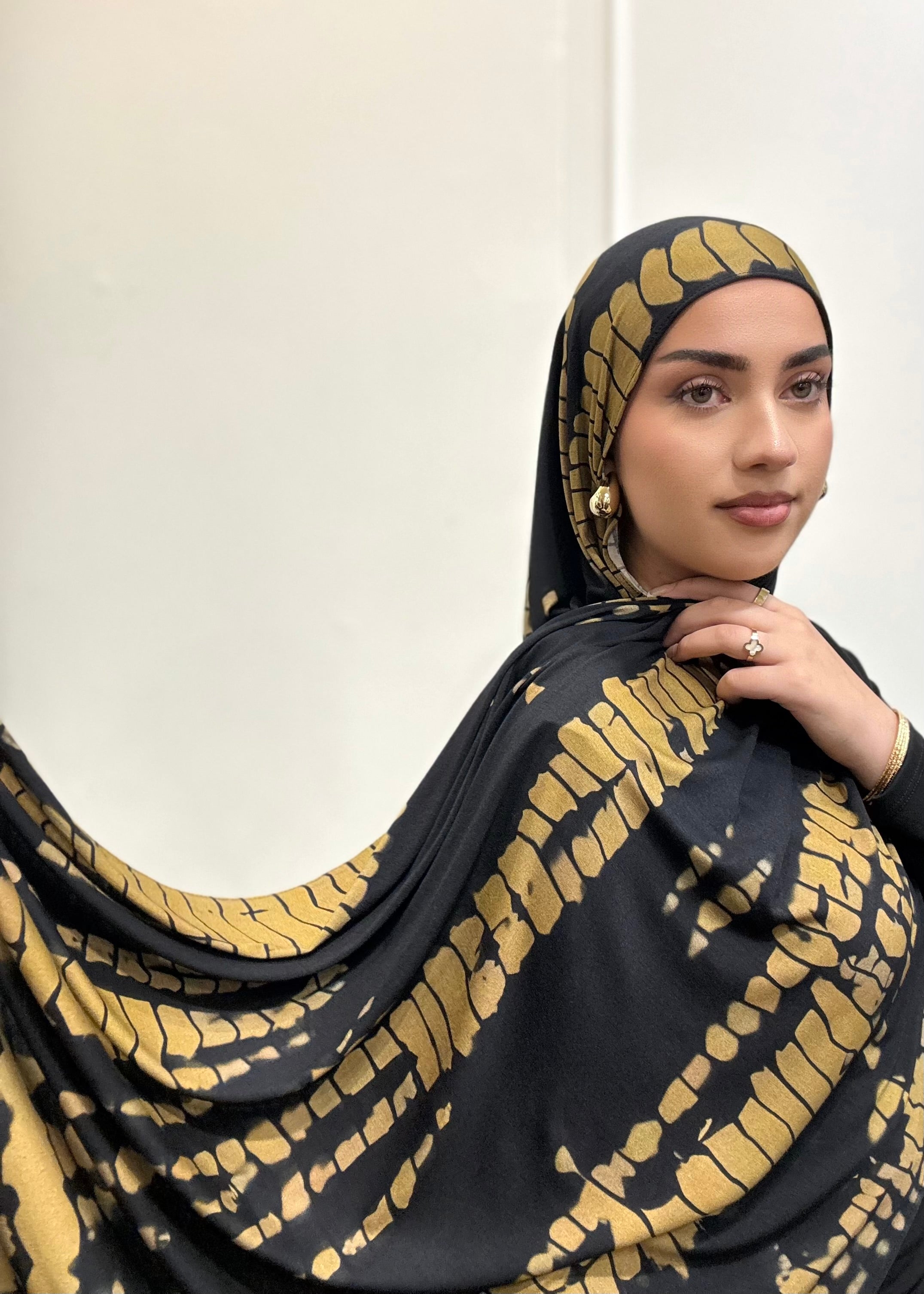 TURMERIC RIPPLE JERSEY HIJAB