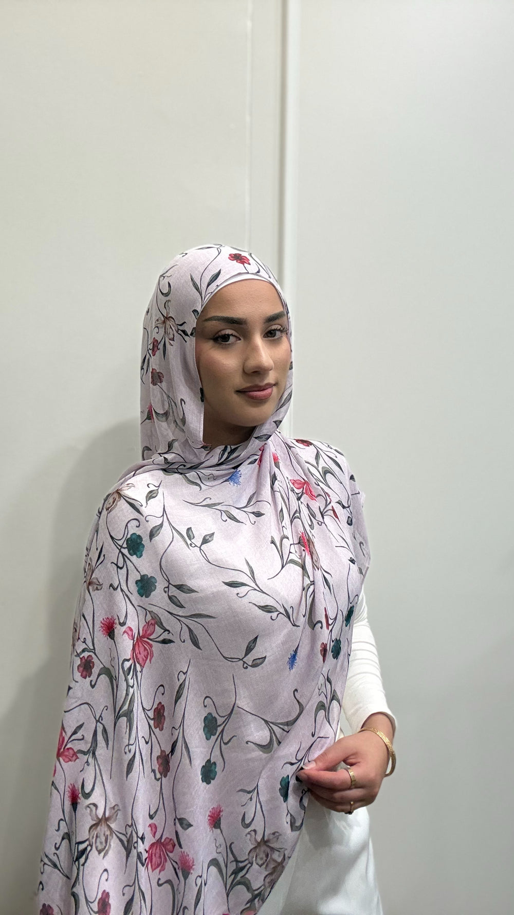 FLORAL PRINT MODAL HIJAB