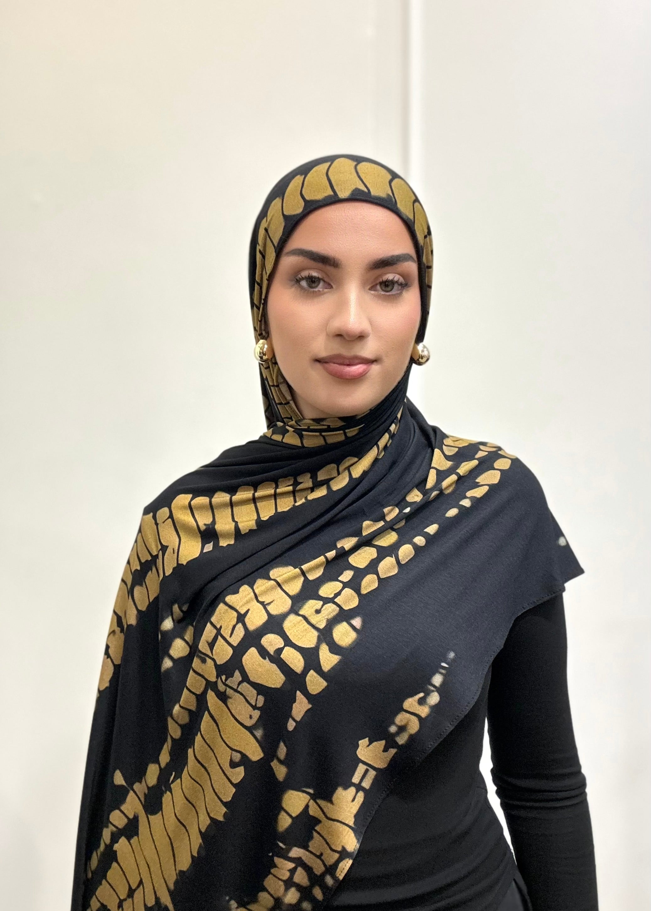 TURMERIC RIPPLE JERSEY HIJAB