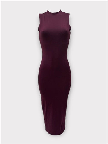COTTON SLEEVELESS BODYCON DRESS