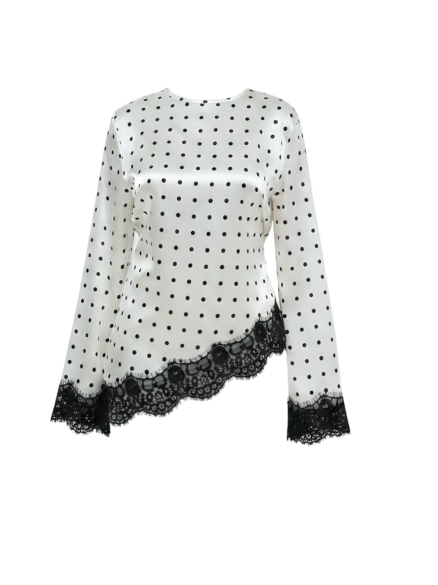 POLKA DOT LACE TOP