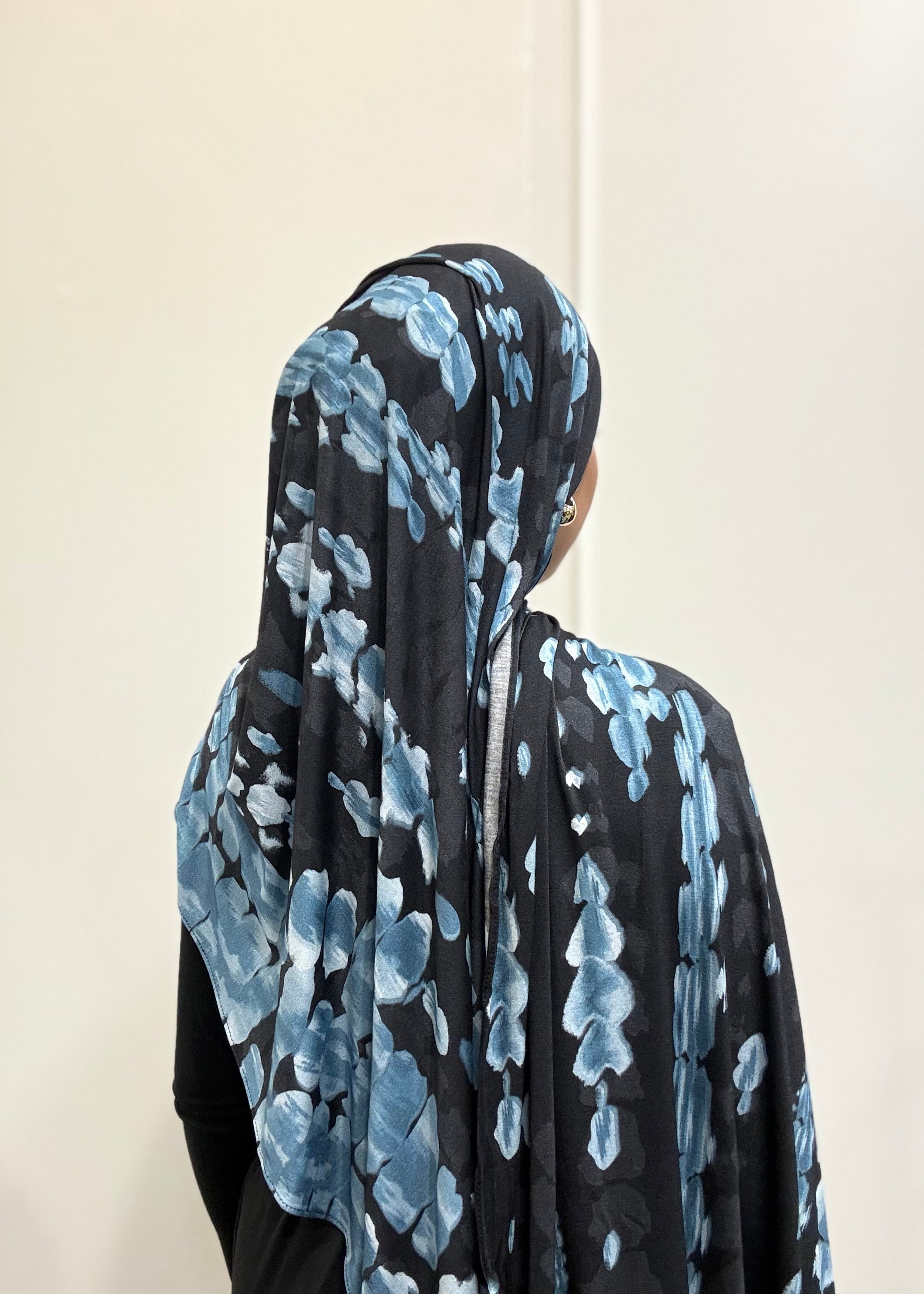 BLUE RIPPLE JERSY HIJAB