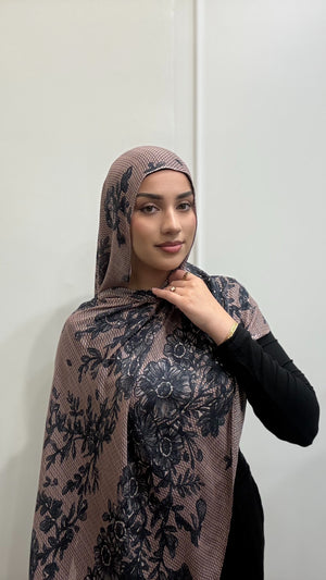 LACE PRINT MODAL HIJAB
