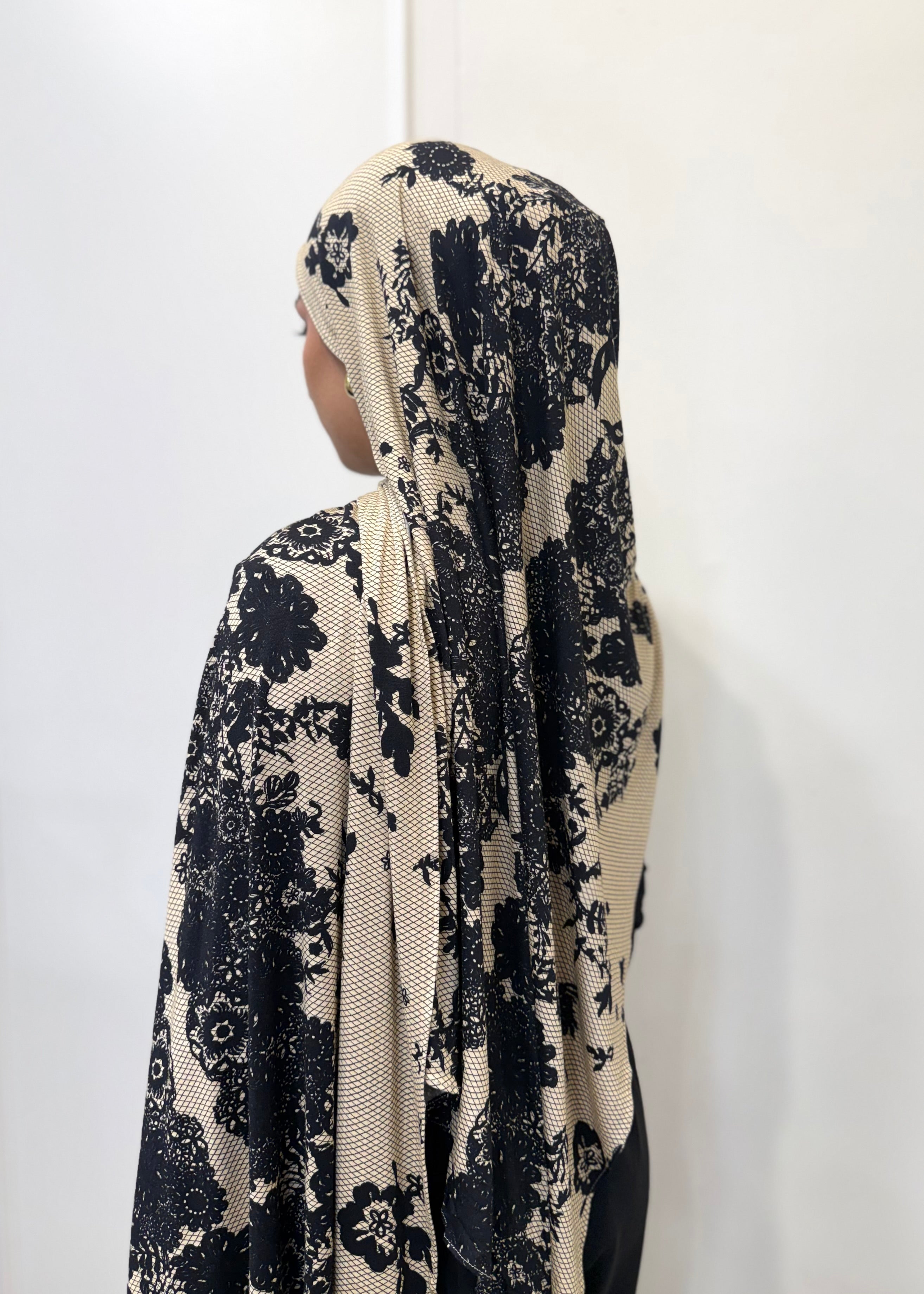 LACE PRINT JERSEY HIJAB