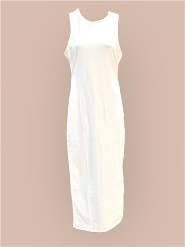 COTTON SLEEVELESS BODYCON DRESS