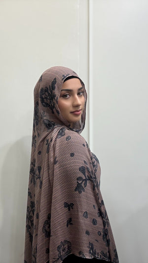 LACE PRINT MODAL HIJAB