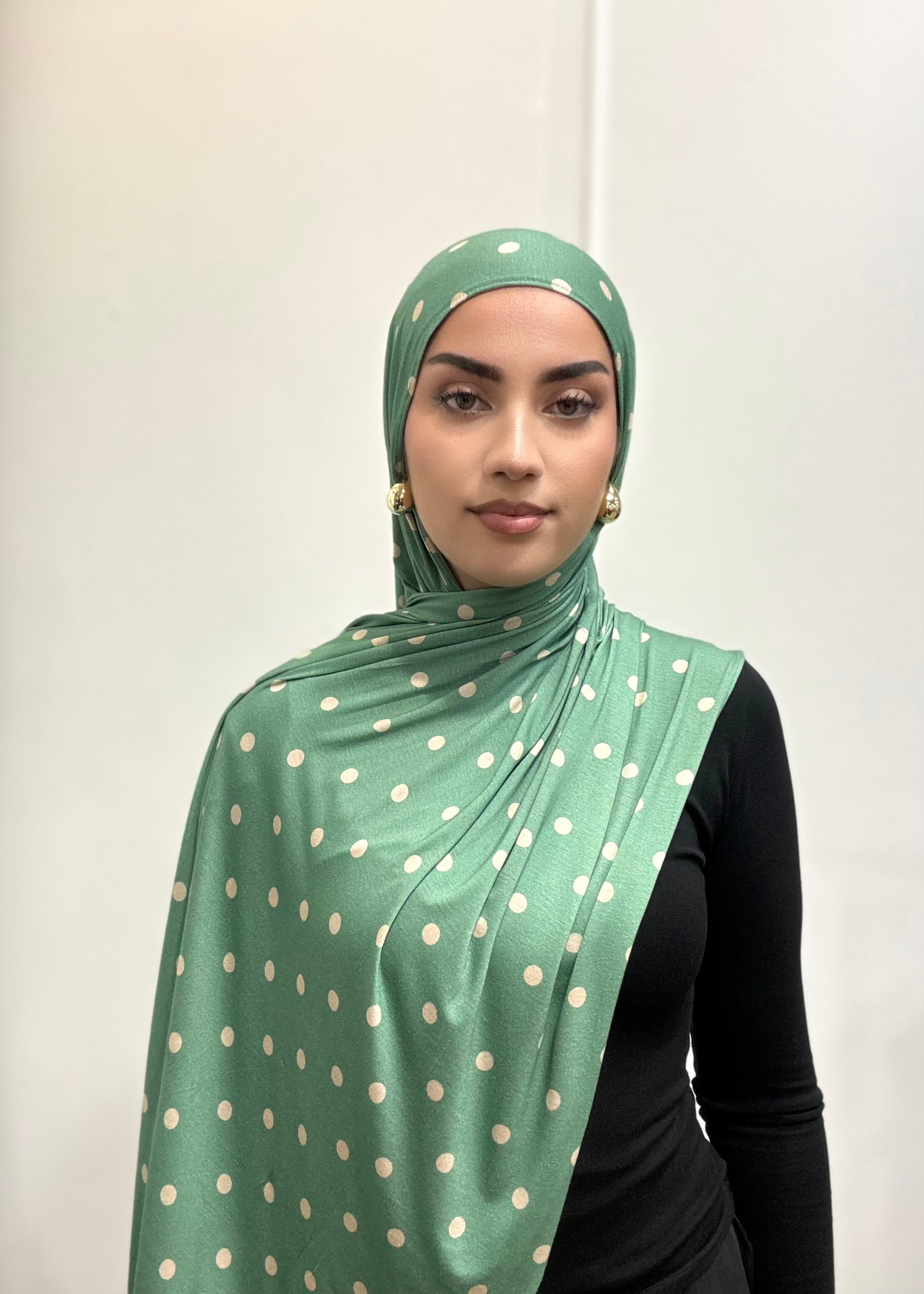 JADE POLKA DOT JERSEY HIJAB