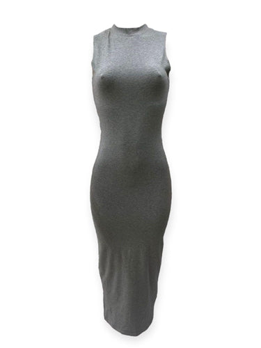 COTTON SLEEVELESS BODYCON DRESS