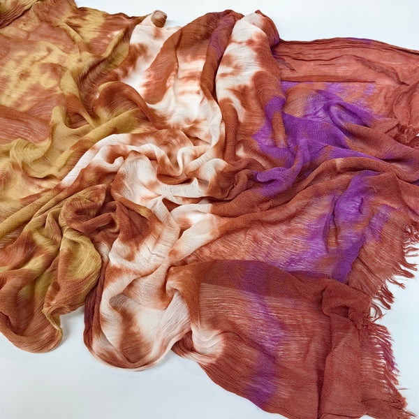 BUBBLEGUM TIE DYE RAYON