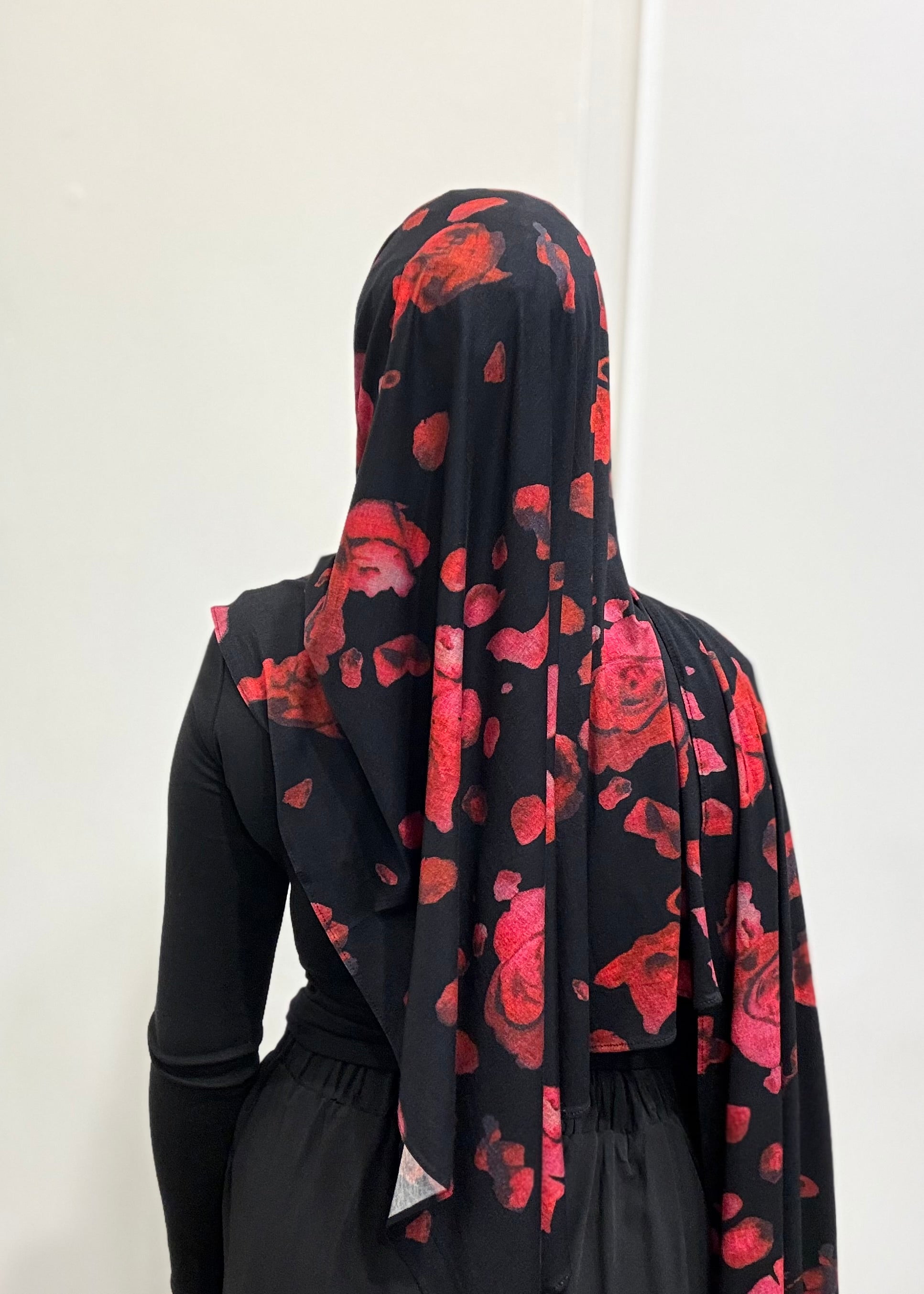 MIDNIGHT BLOSSOM JERSEY HIJAB