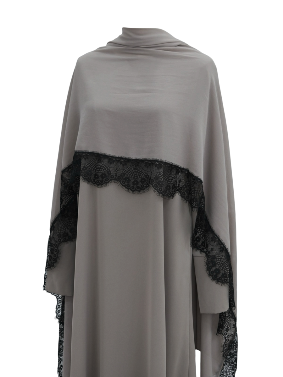 NIDHA LACE ABAYA SET