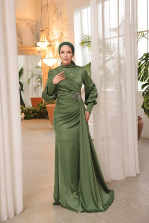 TASLIMA SATIN DRESS