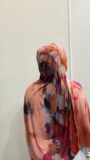 WATERCOLOUR PRINT JERSEY HIJAB