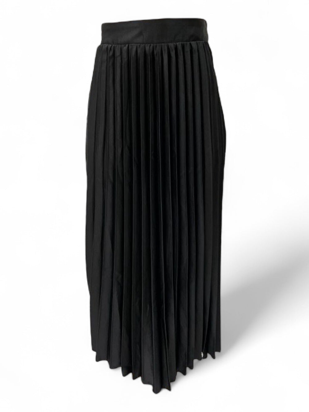 PLEATED SILK SKIRT