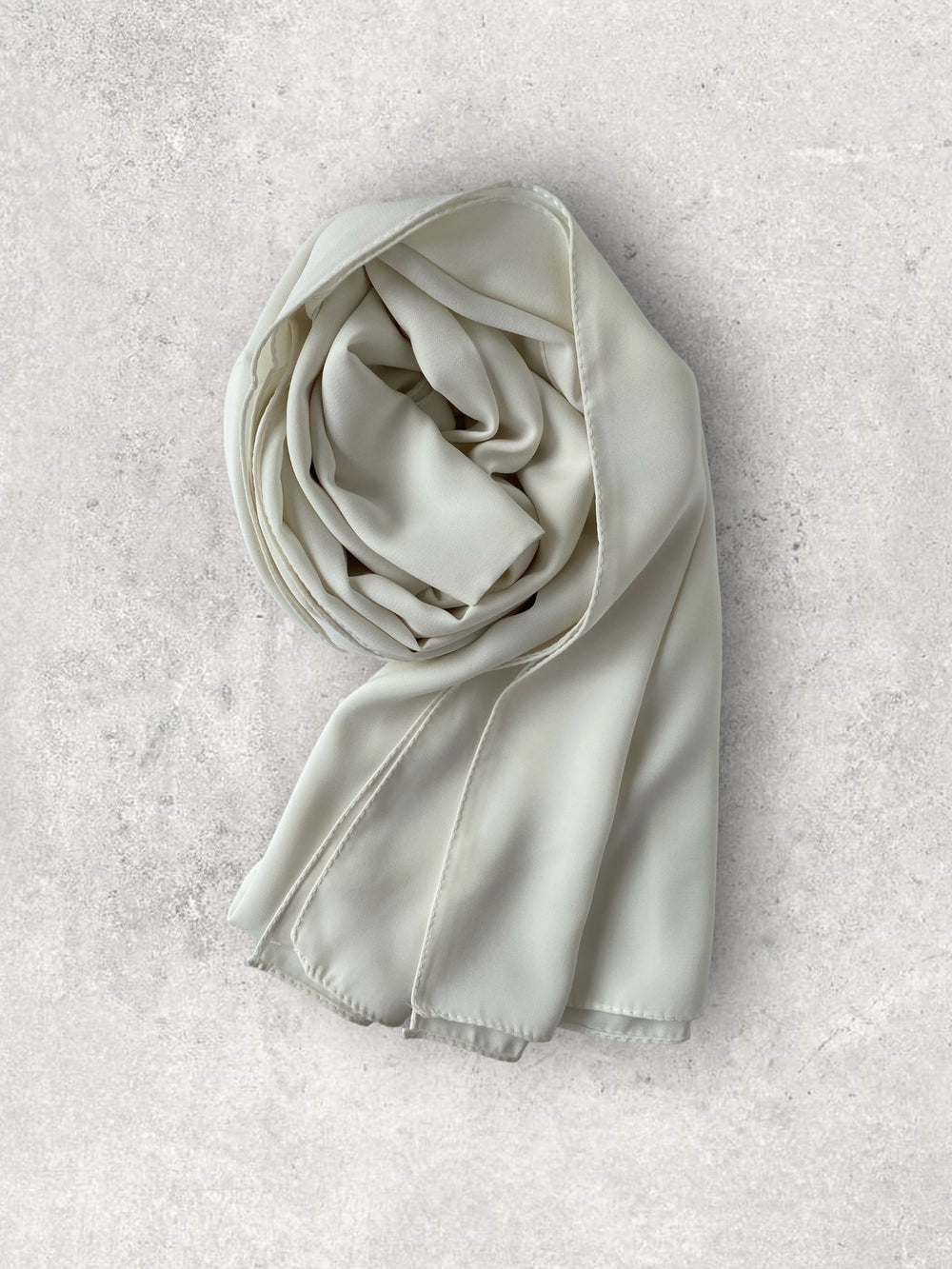 CREPE CHIFFON - OFF WHITE