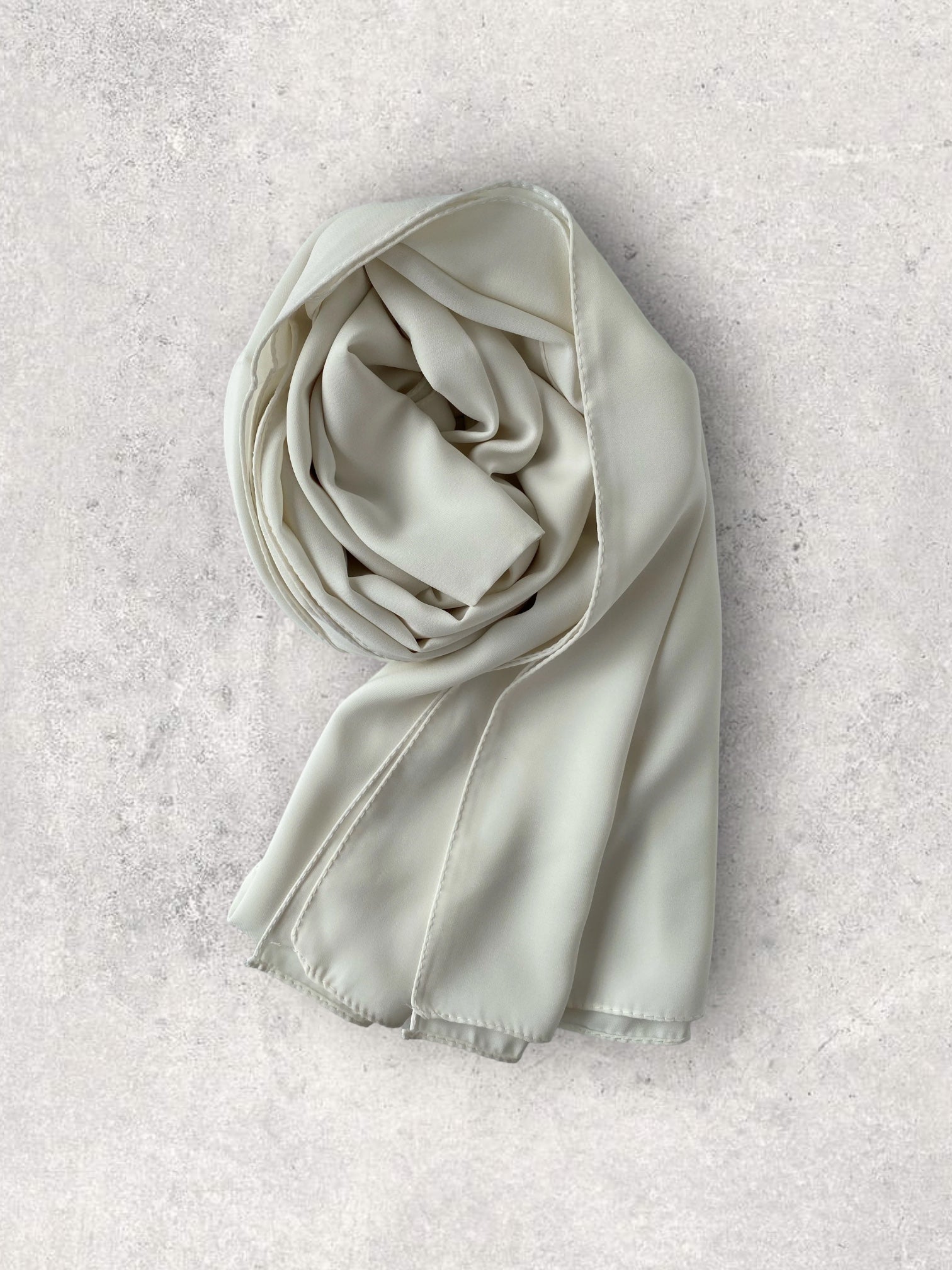 CREPE CHIFFON - OFF WHITE