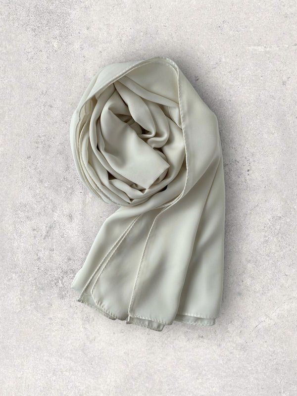 CREPE CHIFFON - OFF WHITE