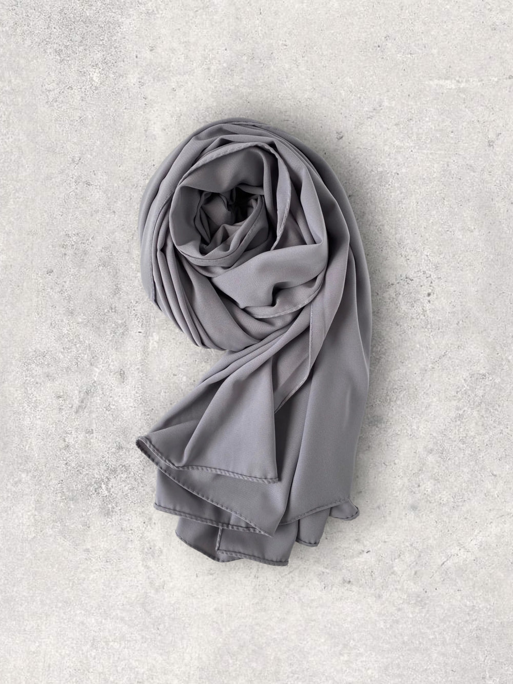 CREPE CHIFFON - SMOKEY GREY