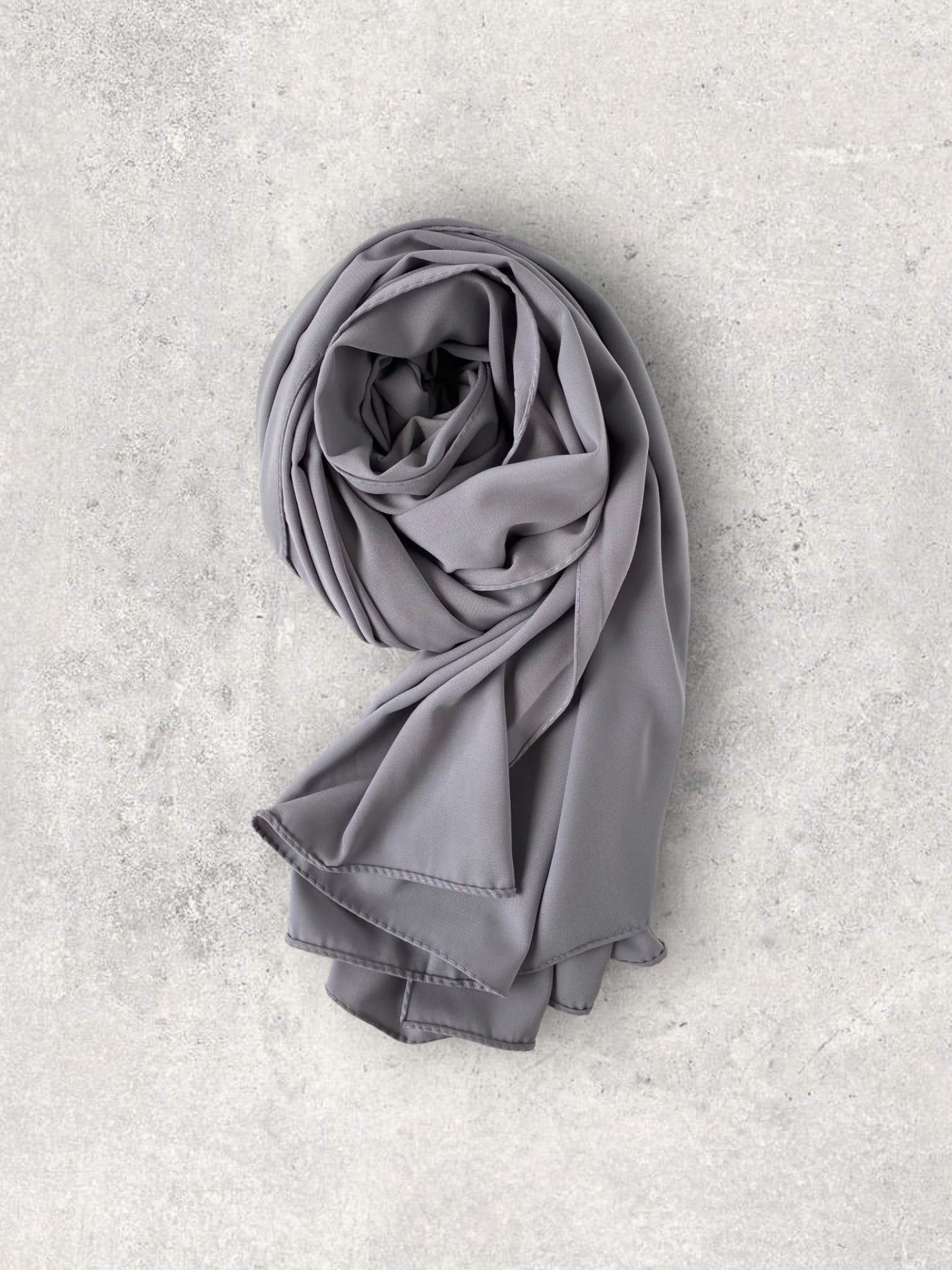 CREPE CHIFFON - SMOKEY GREY
