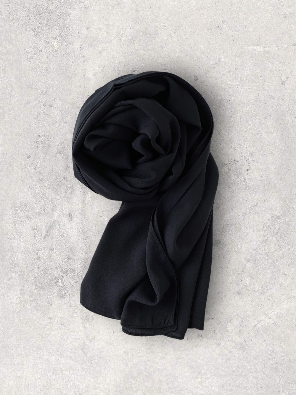 CREPE CHIFFON - BLACK