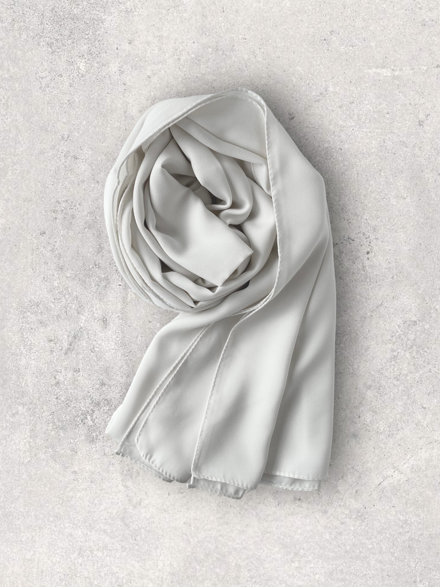 CREPE CHIFFON - WHITE