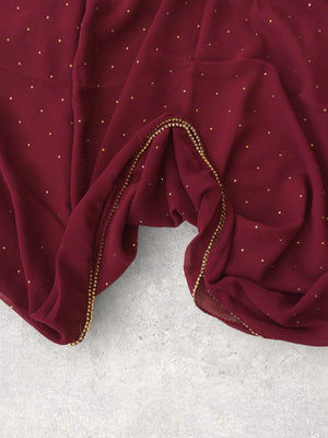 Stone Chiffon - Maroon
