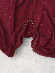 Stone Chiffon - Maroon