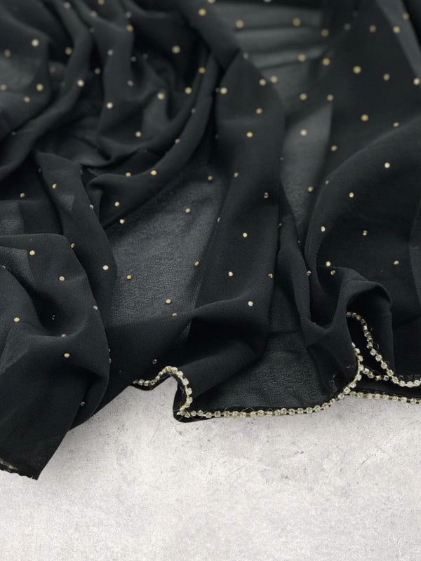 Stone Chiffon - Black