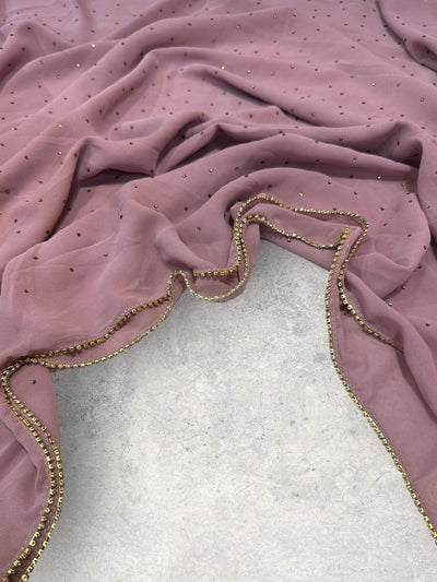 STONE CHIFFON - MAUVE