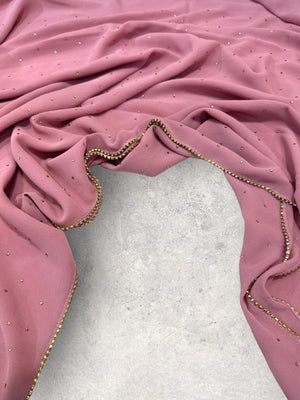 STONE CHIFFON - ROSE PINK