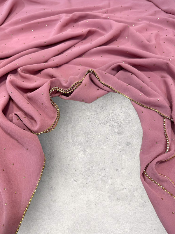 STONE CHIFFON - ROSE PINK