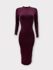 COTTON LONGSLEEVE BODYCON DRESS