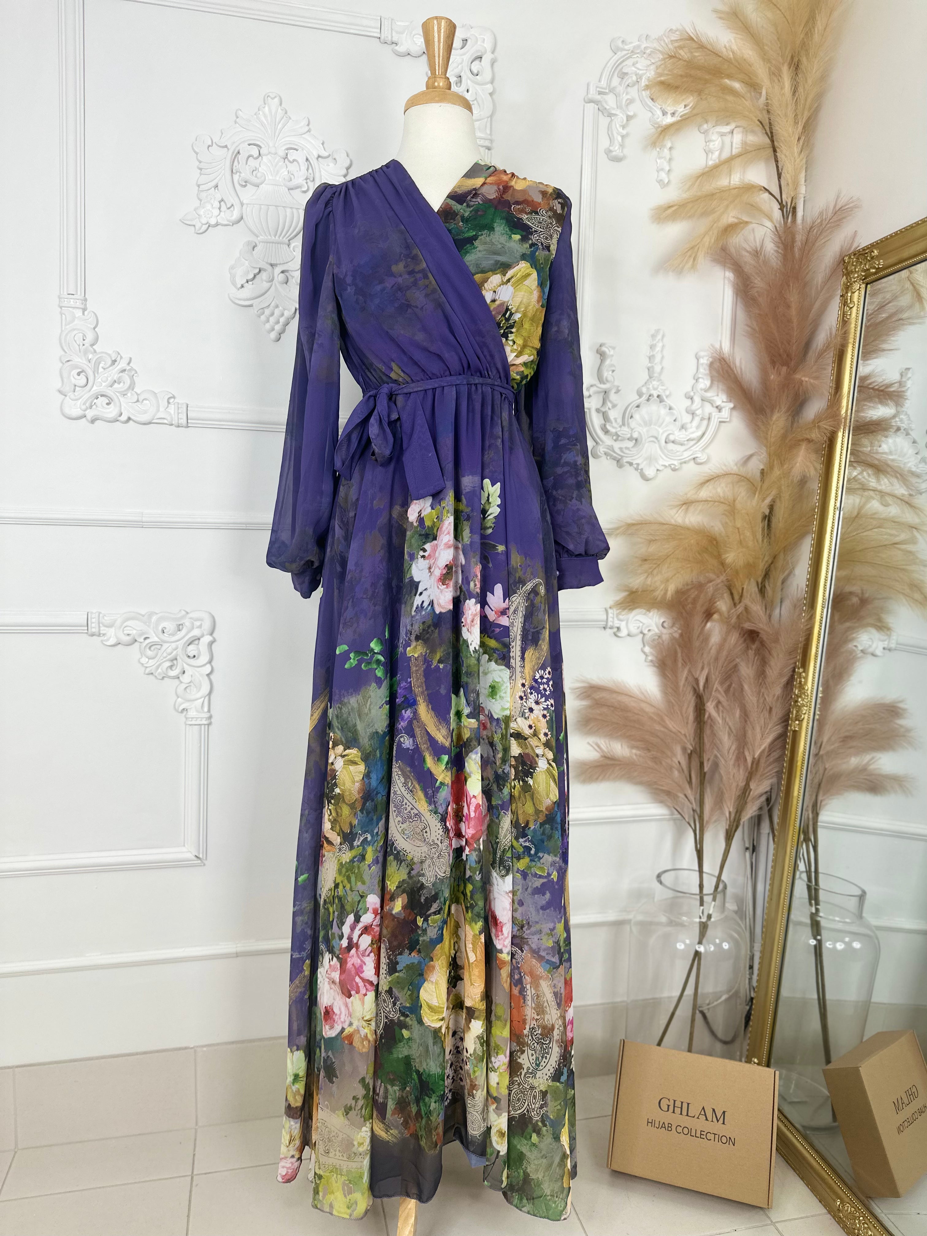 AREEBA FLORAL DRESS
