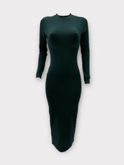 COTTON LONGSLEEVE BODYCON DRESS