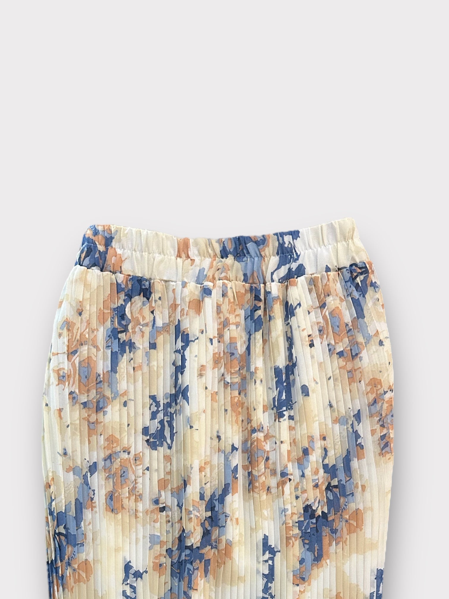 PRINTED PLEAT SKIRT